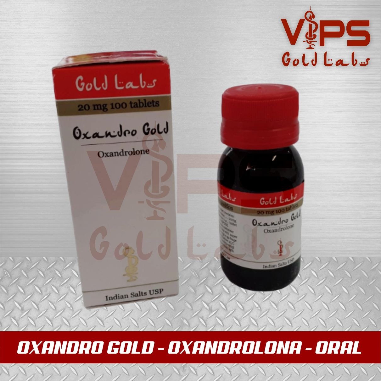 Oxandrolona 20MG – 100 Comprimidos – Gold Labs