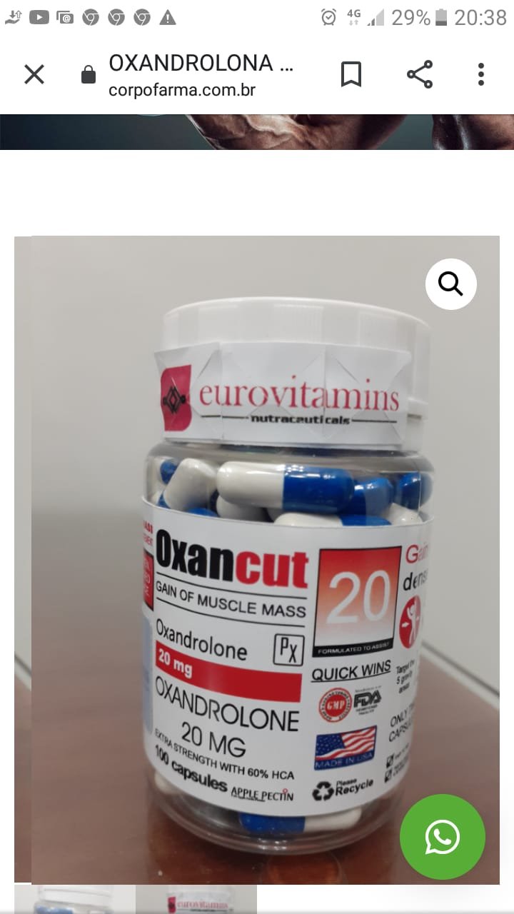 Oxandrolona 20MG – 100 Comprimidos – Eurovitamins