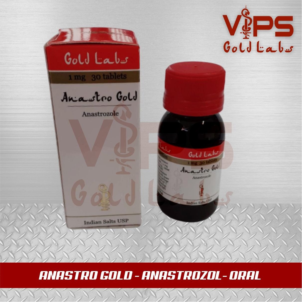 Anastrozol 1MG – 30 Comprimidos – Gold Labs