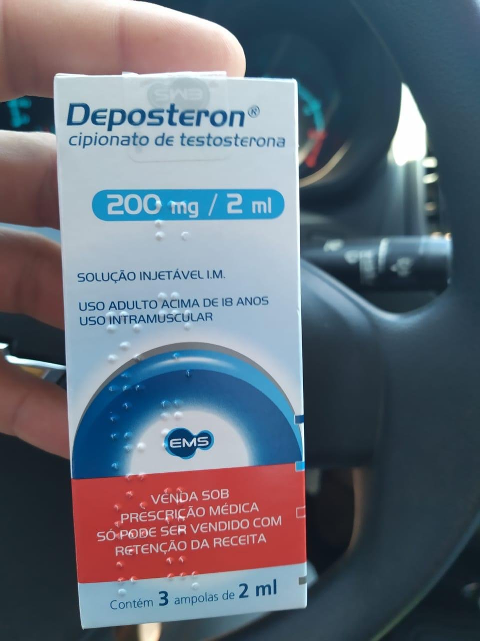 DEPOSTERON 2ML – 200MG/ML – 03 AMPOLAS DE 2ML – INJETÁVEL – EMS