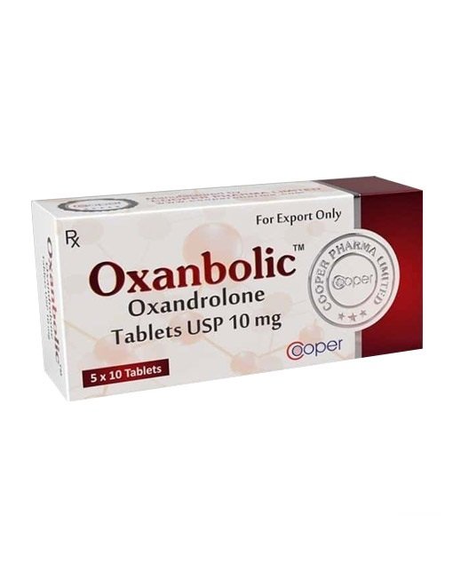 Oxanbolic Oxandrolona 10MG – 50 Comprimidos – Cooper Pharma