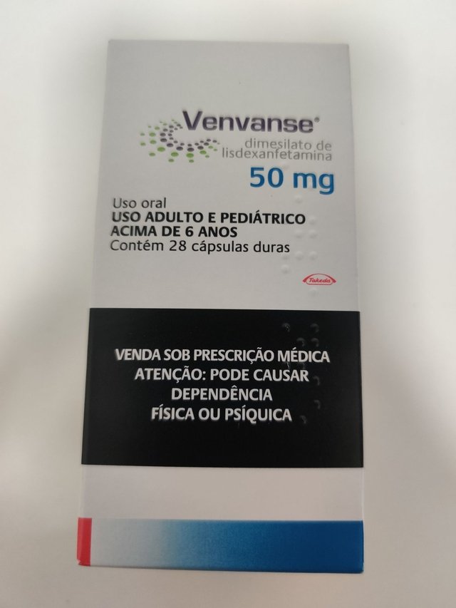 Venvanse 50MG – 28 Comprimidos